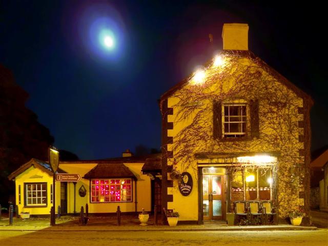 Moonlight over Guerin's Pub